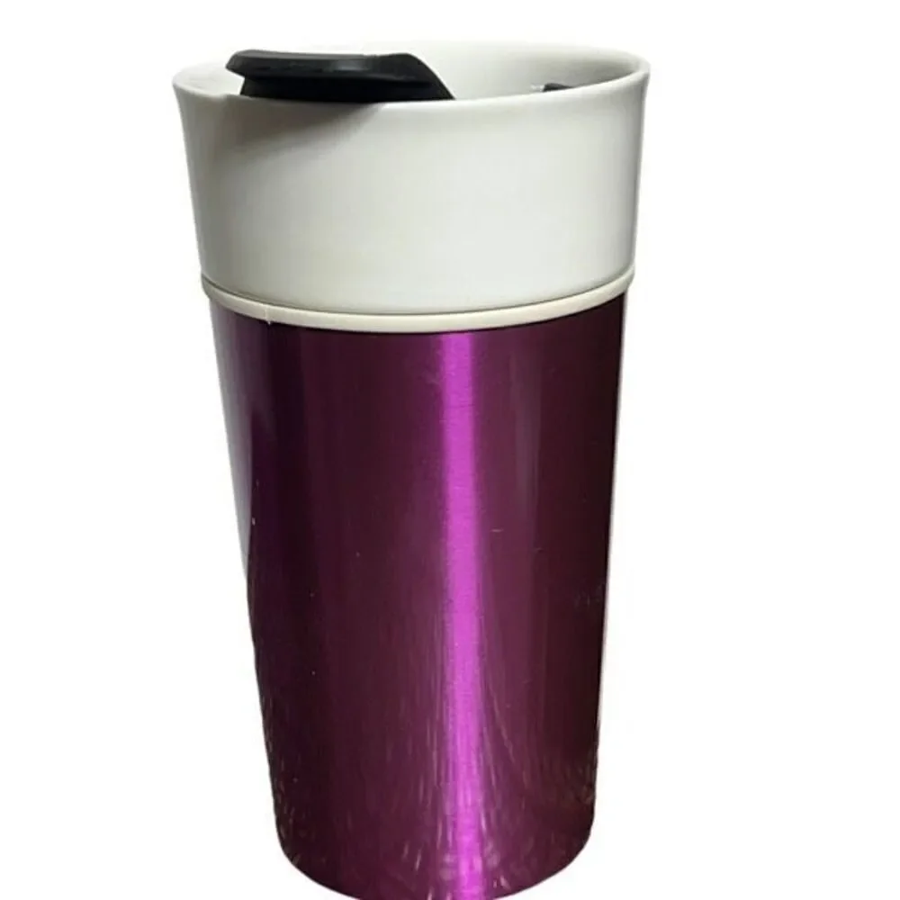 Starbucks 2013 Purple Ceramic Tumbler with Lid 12oz